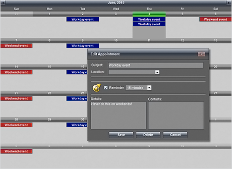 Calendar for WebForms Control: Client Events