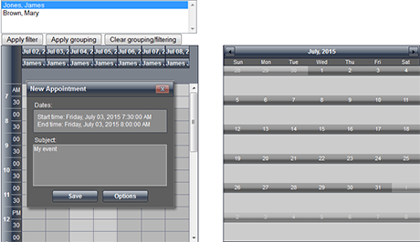 Scheduler for WebForms: Client-side Events