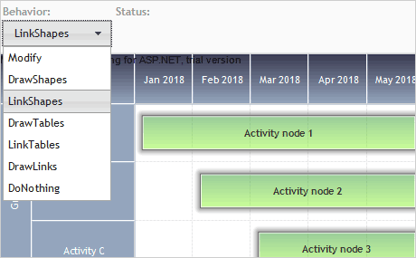 WebForms Diagramm Steuerung:  Benutzerinteraktion