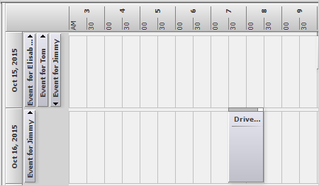 Control de horario de WinForms: Vista de Horario horizontal Control de horario de WinForms: Vista de Horario horizontal