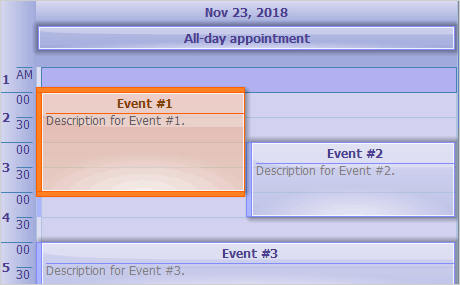 Java Swing Timetable with Glass Effects