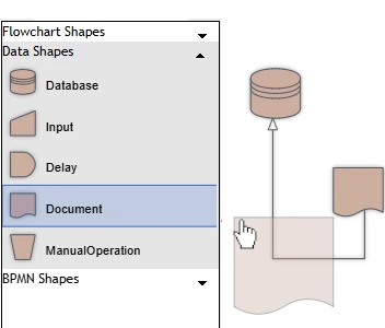 A Palette control is part of MindFusion JavaScript diagram library and organizes diagram nodes into collapsible sections that represent categories.