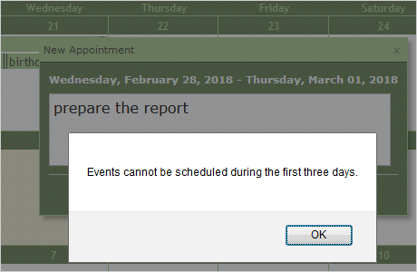 Eventos en el Calendario JavaScript