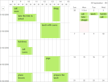 JS Scheduler: Dual View