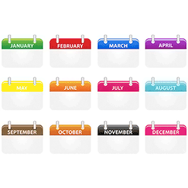 Diferentes muestras de calendario en JavaScript