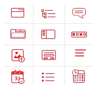 A graph arranged with the Spring layout algorithm of the JavaScript diagram library