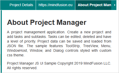 A Project Manager in JavaScript