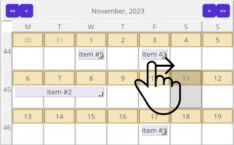 .NET MAUI Scheduling Control: List View