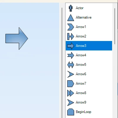 A screenshot of the NodeListView Control, part of MindFusion.Diagramming for WinForms