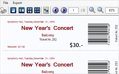 MindFusion WinForms Reporter: Códigos de Barras