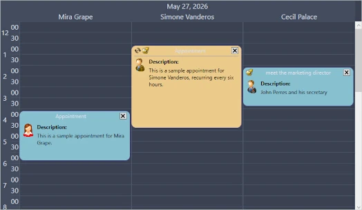 WPF Scheduler