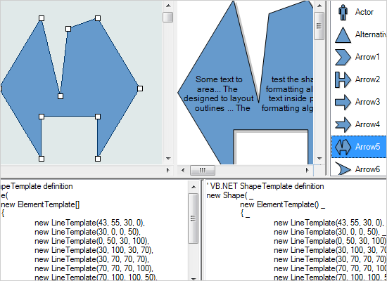 .NET Diagram Library: Shape Designer Tool