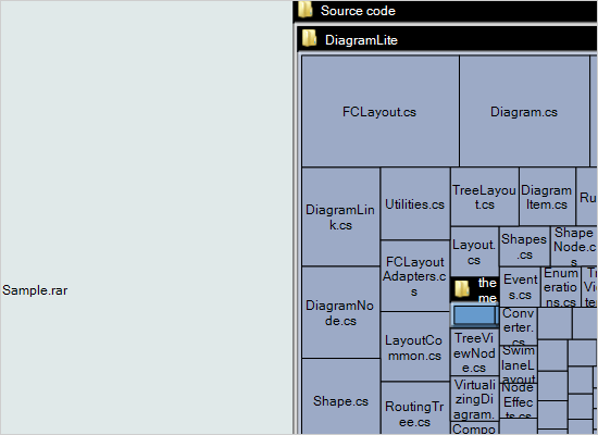.NET Flowchart Component: Treemap Layout